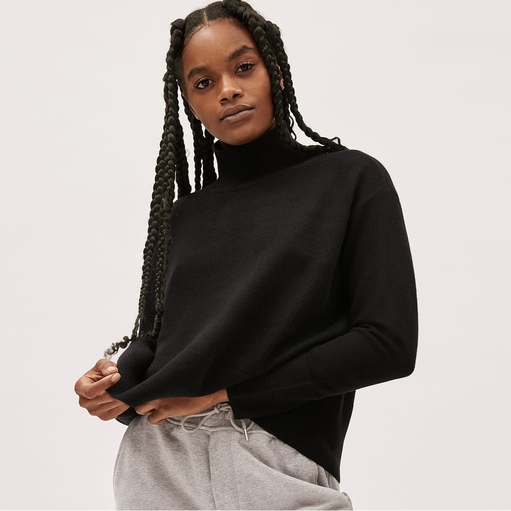 Everlane Cashmere boxy turtleneck sweater
